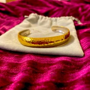 Gurhan Cuff bracelet, sterling silver with 24K gold overlay.